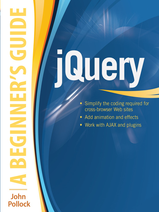 Title details for jQuery by John Pollock - Available
